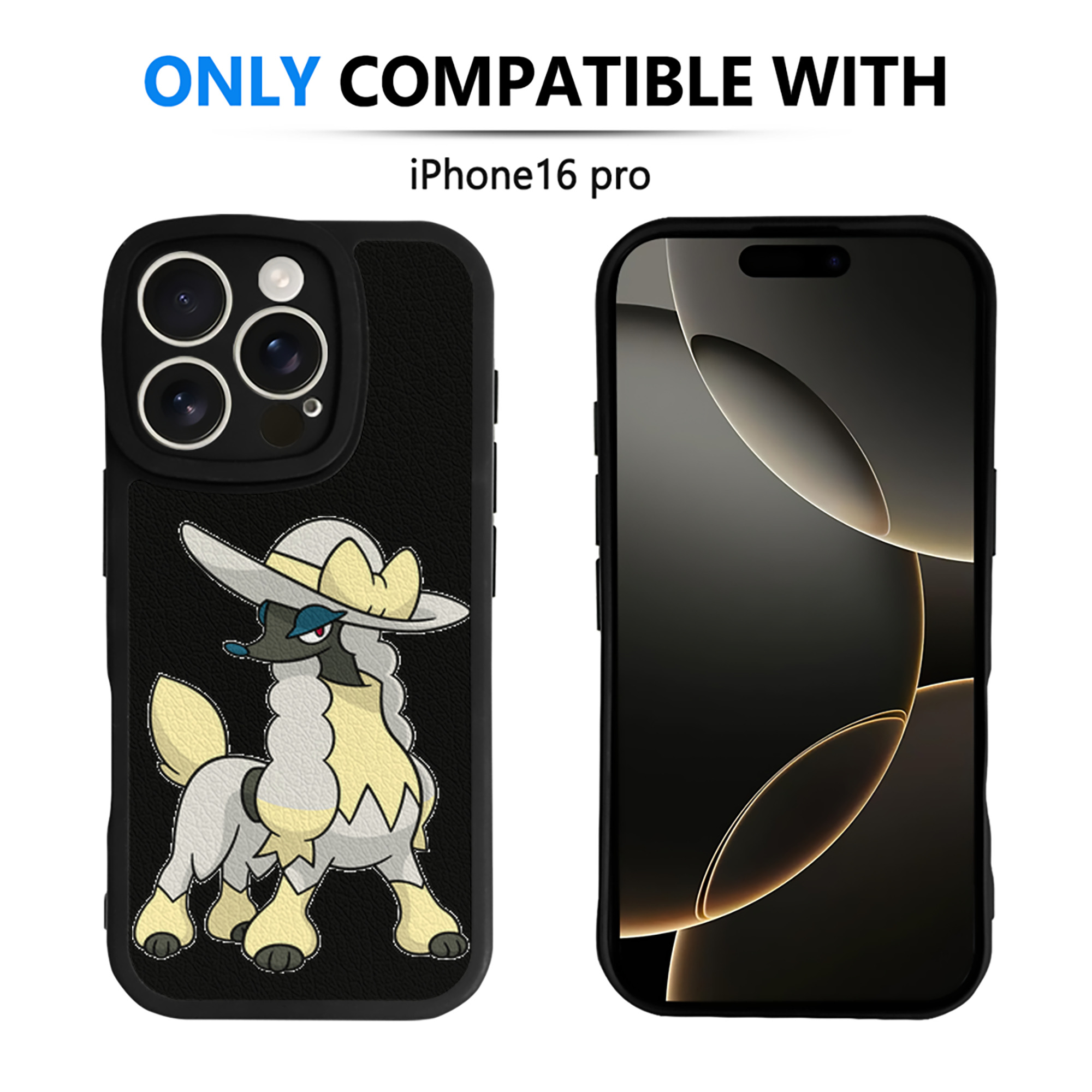 （画像用） ポケットモンスター Pokémon 【iPhone 16シリーズ対応】シリコンスマホケース（レザー調） 材質：シリコン